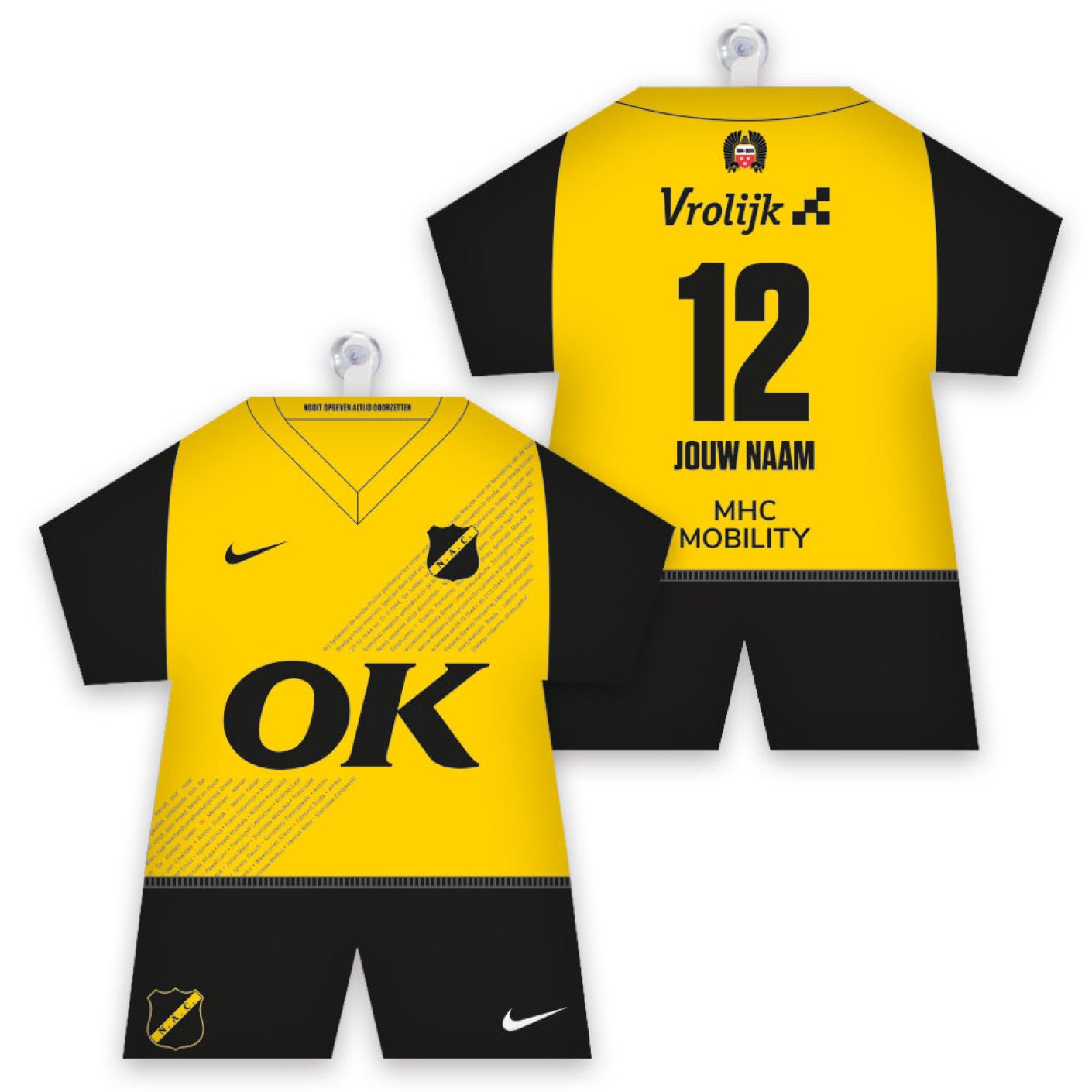 NAC Breda Maxidress Thuisshirt 24-25 Gepersonaliseerd