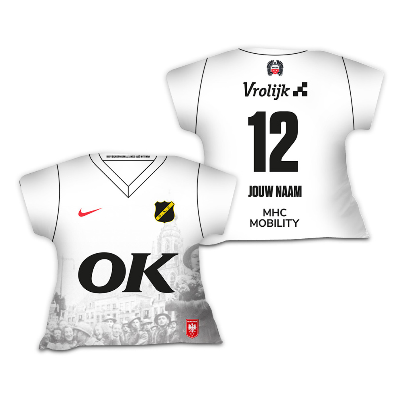 NAC Breda Shirtkussen Uitshirt 24-25 Gepersonaliseerd