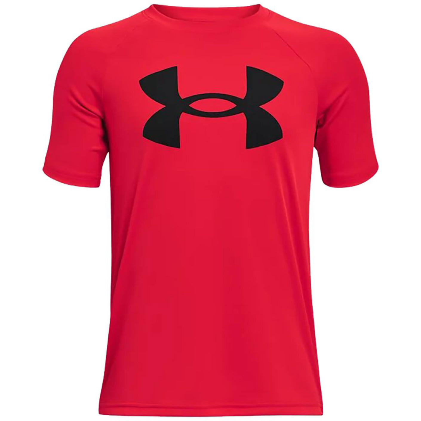 Under Armour Tech Big Logo T-Shirt Kids Rood Zwart