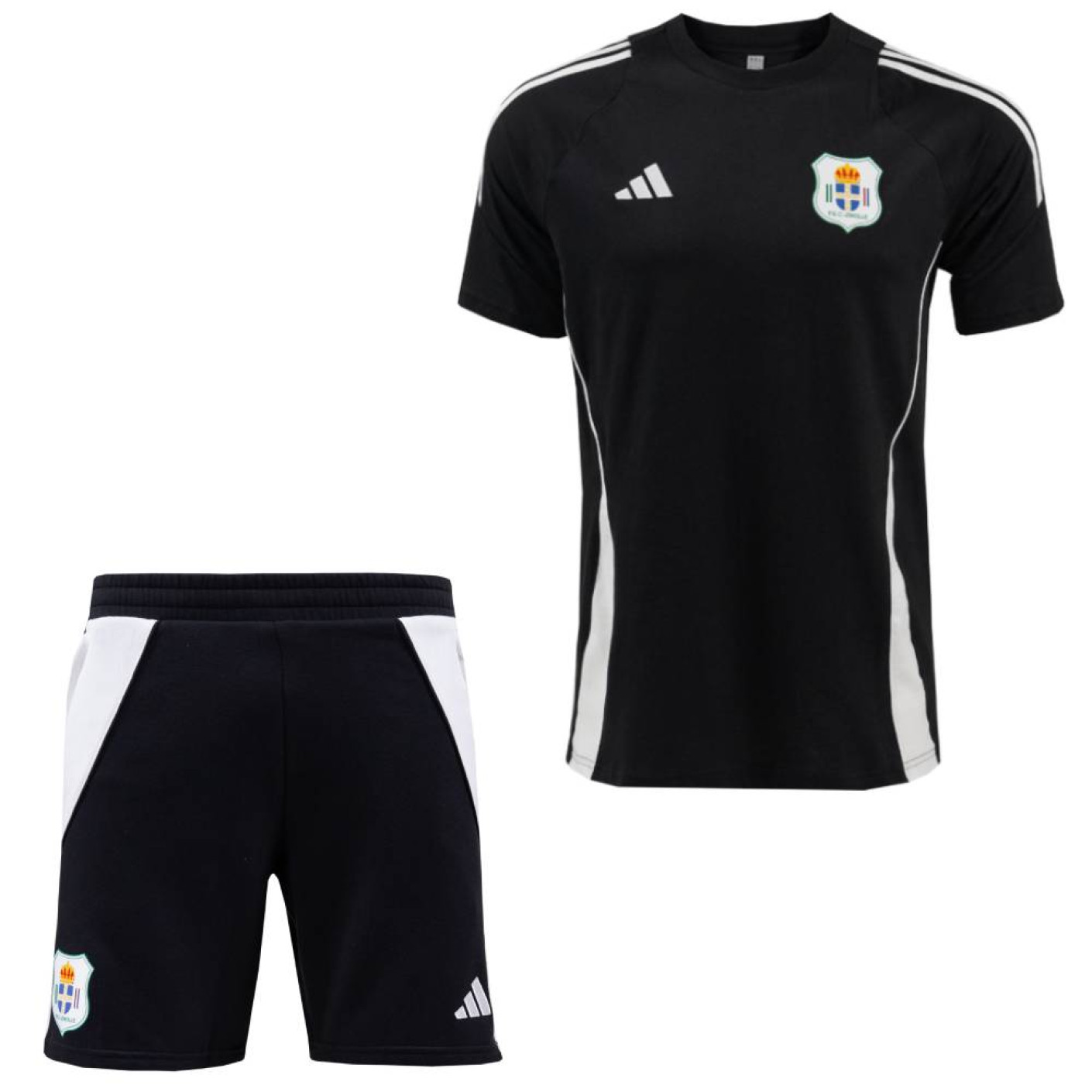 adidas PEC Zwolle Lifestyle Trainingsset 2024-2025 Zwart Wit