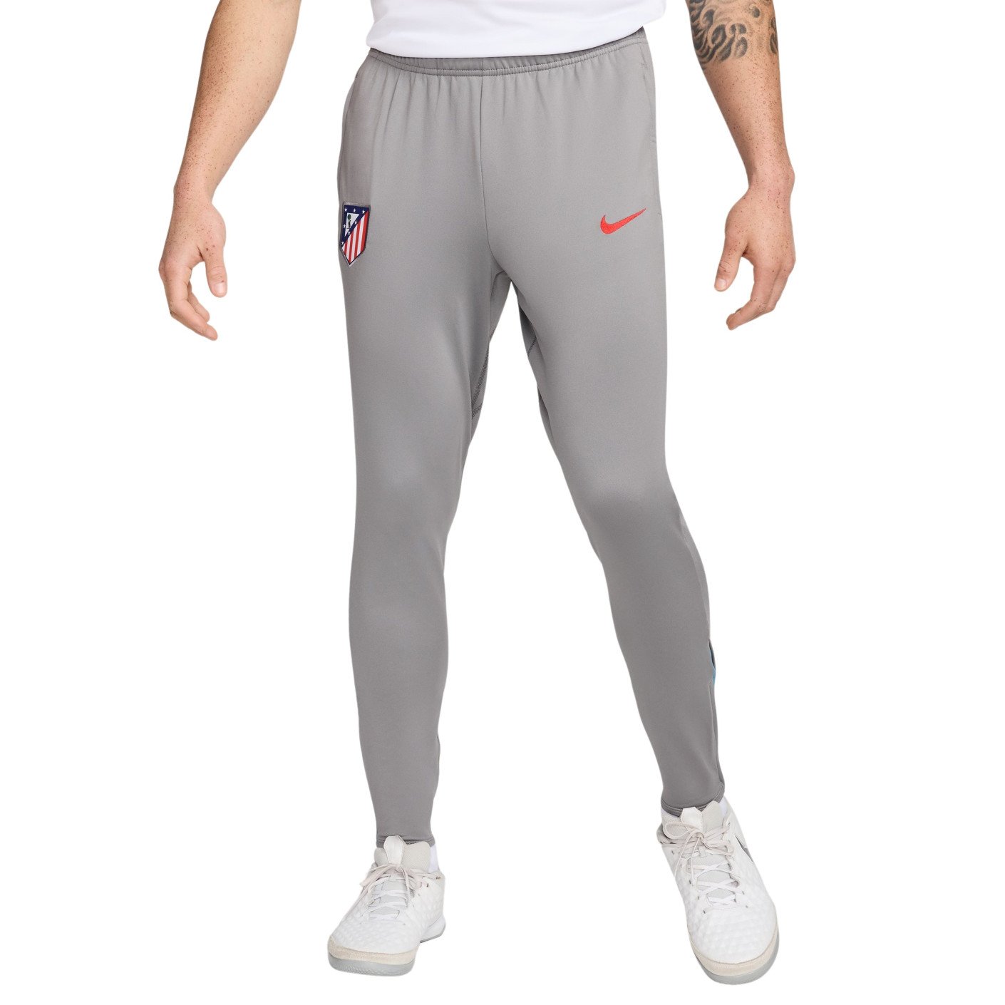 Nike Atletico Madrid Strike Trainingsbroek 2024-2025 Grijs Lichtblauw Rood