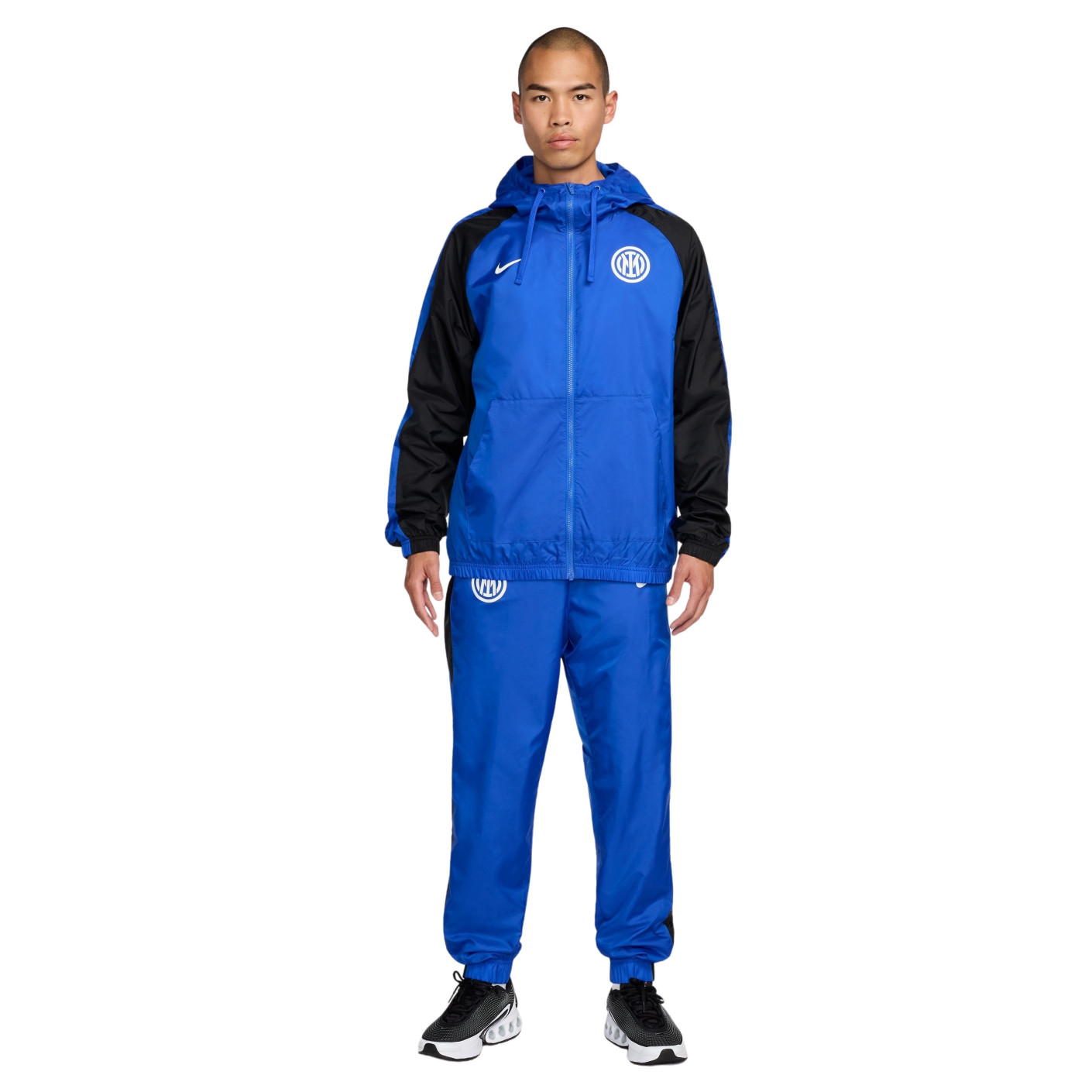 Nike Inter Milan Trainingspak Woven Hooded 2024-2025 Blauw Zwart Wit