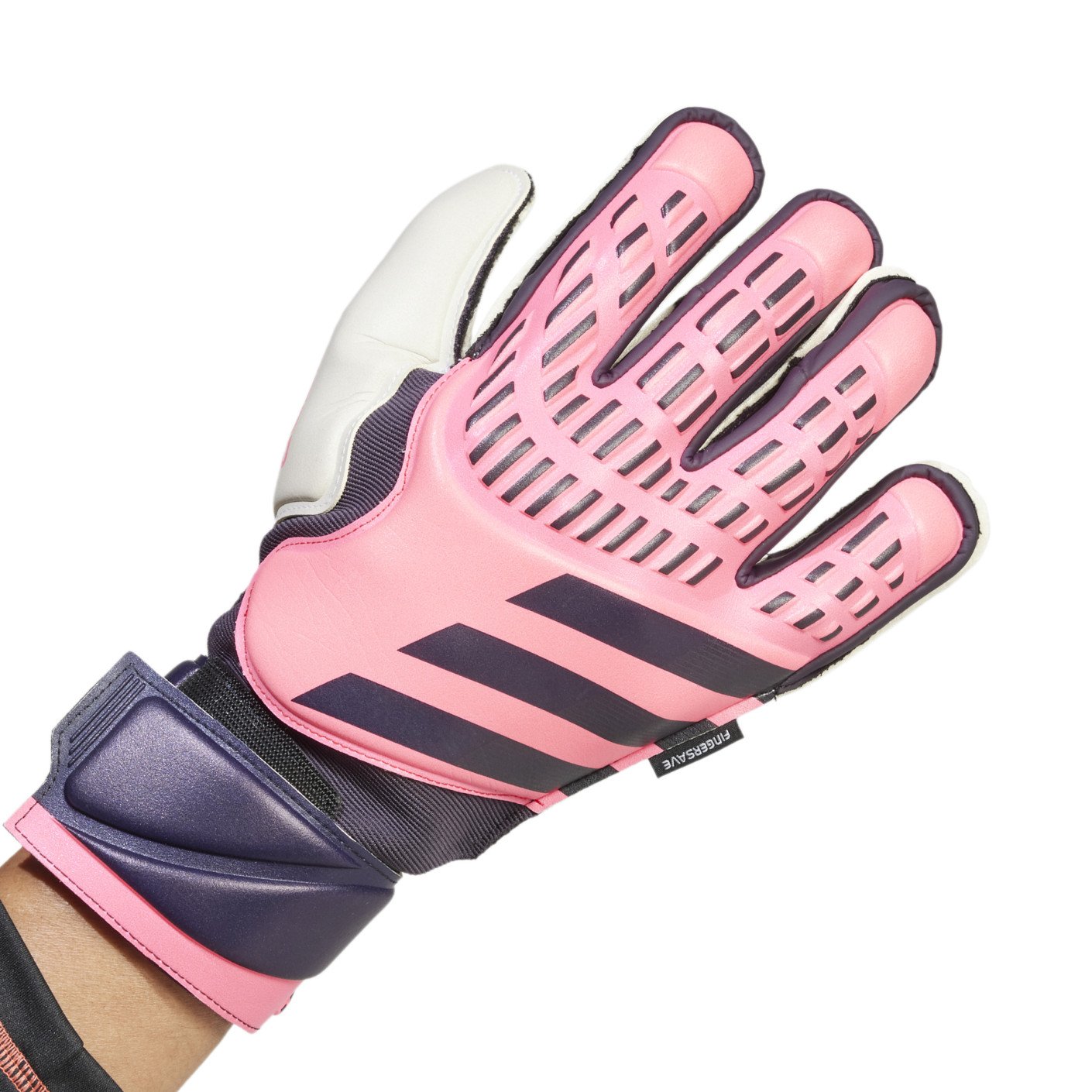 adidas Predator Match Fingersave Keepershandschoenen Roze Zwart Wit