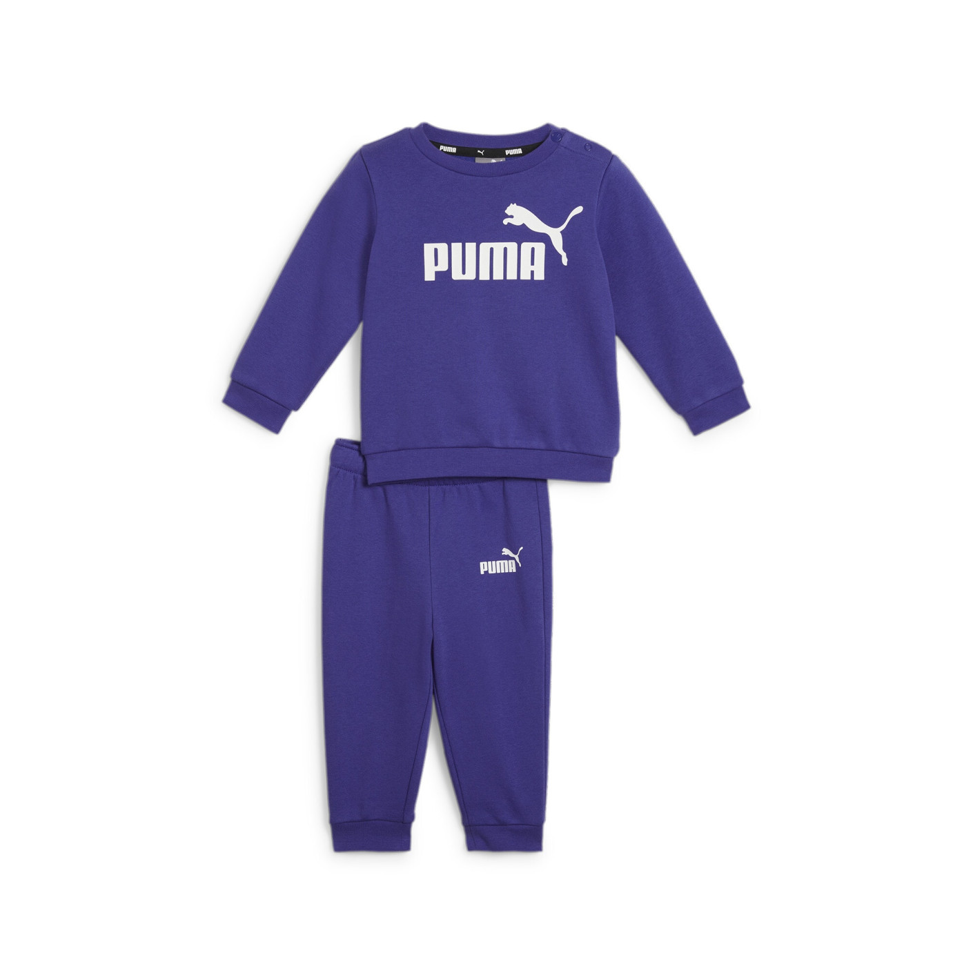 PUMA Minicats Essentials Crew Trainingspak Baby / Peuters Paars Wit