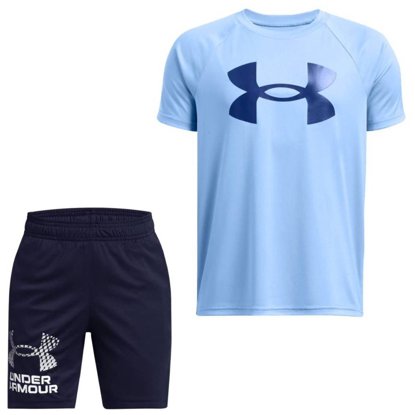 Under Armour Tech Big Logo Zomerset Kids Lichtblauw Donkerblauw