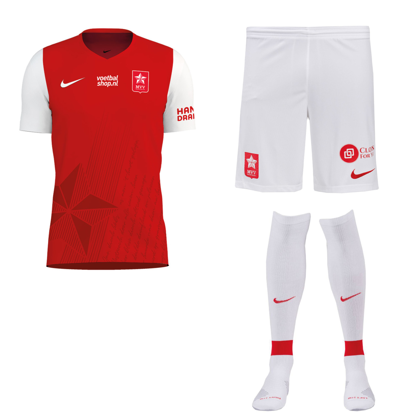 Nike MVV Maastricht Thuistenue 2024-2025 Kids