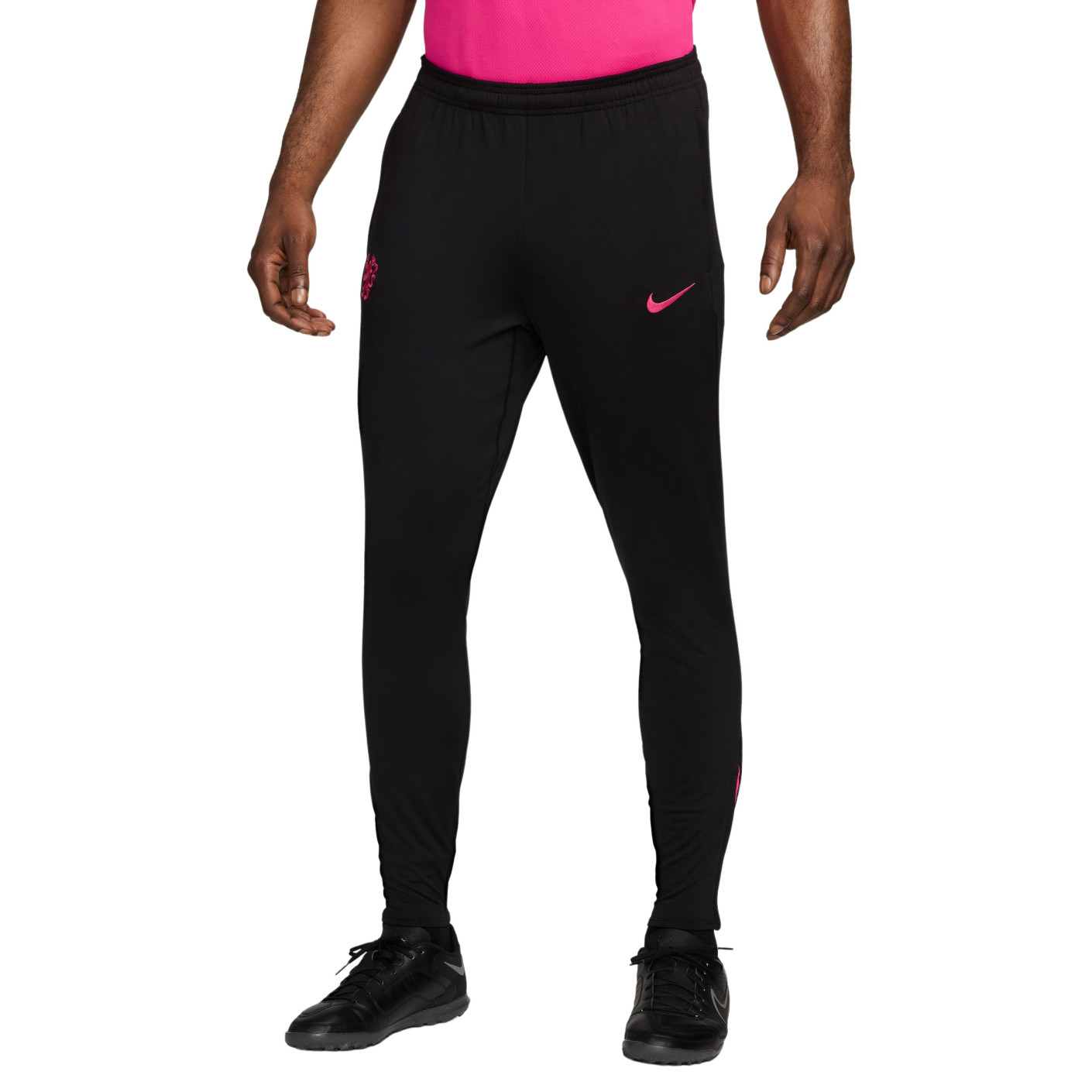 Nike Chelsea Strike Trainingsbroek 2024-2025 Zwart Roze