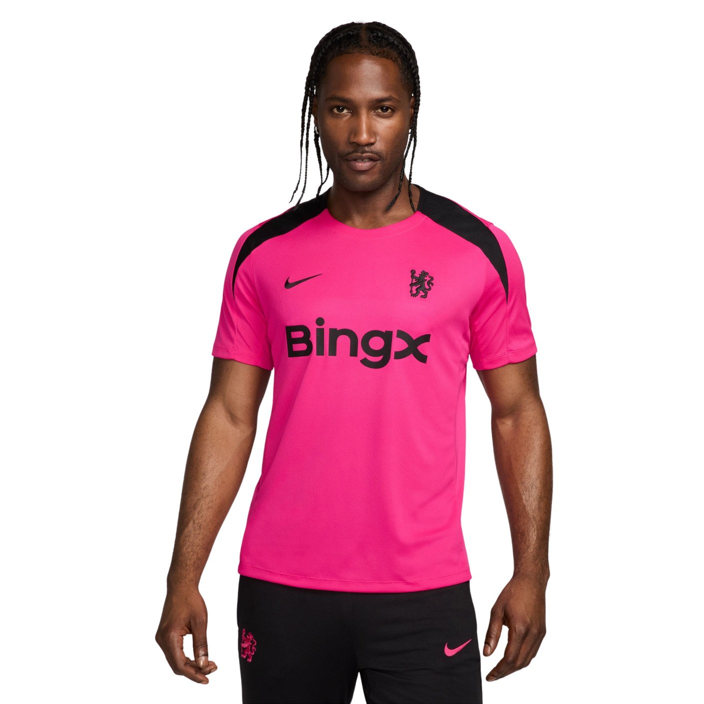 Nike Chelsea Strike Trainingsshirt 2024-2025 Roze Zwart