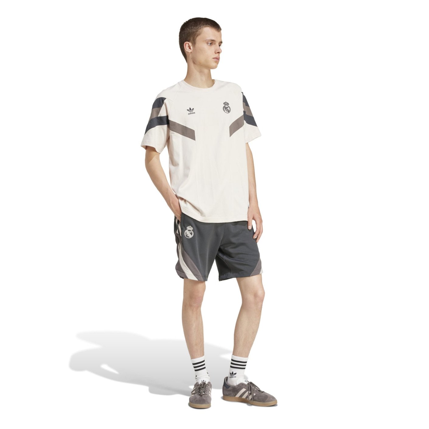 adidas Real Madrid Originals Zomerset 2024-2025 Beige Bruin Donkergrijs