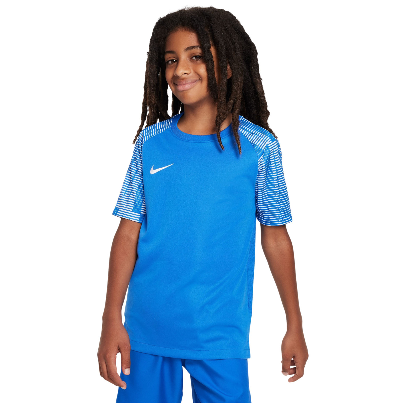 Nike Dri-Fit Academy Trainingsshirt Kids Blauw Wit