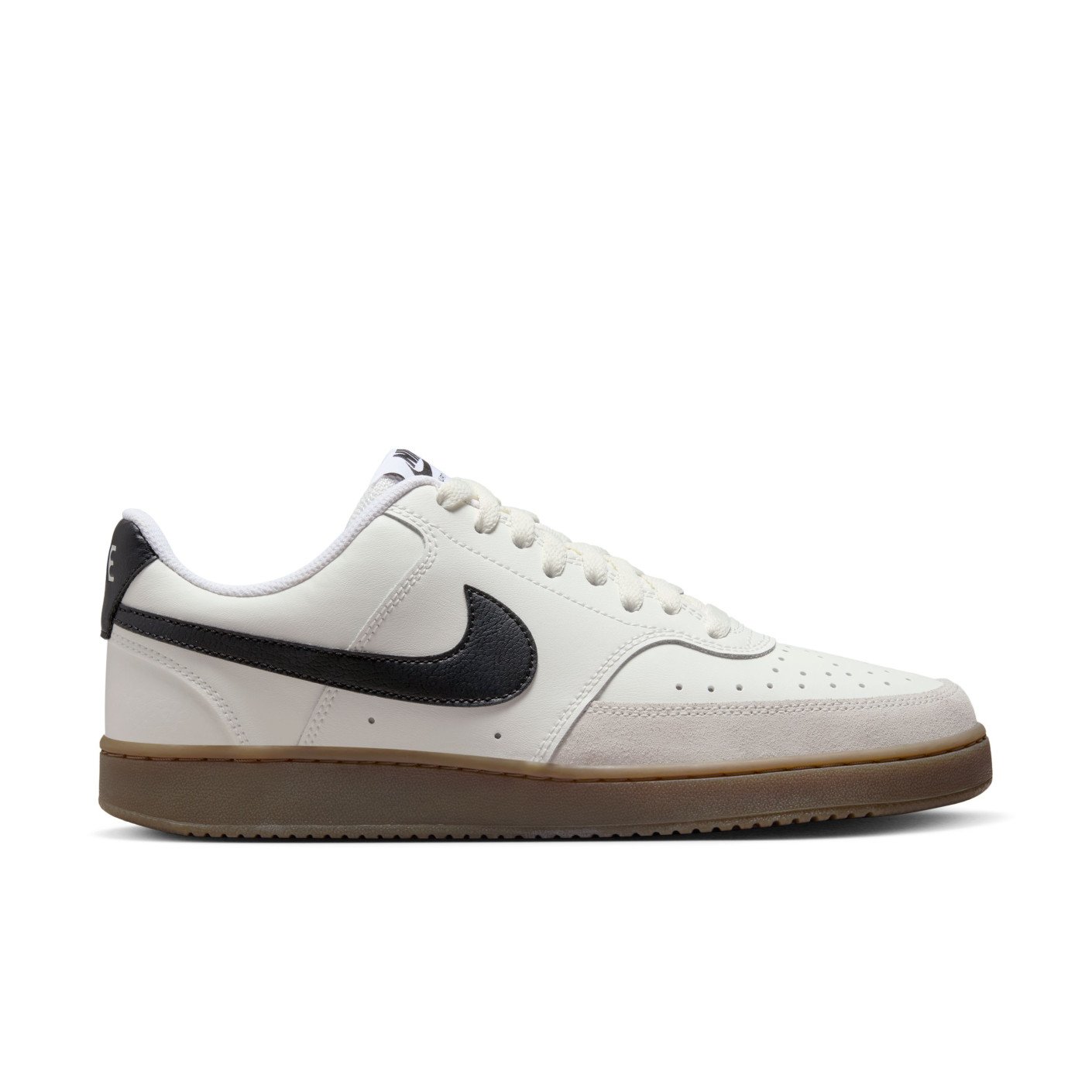 Nike Court Vision Low Sneakers Wit Zwart Lichtbruin