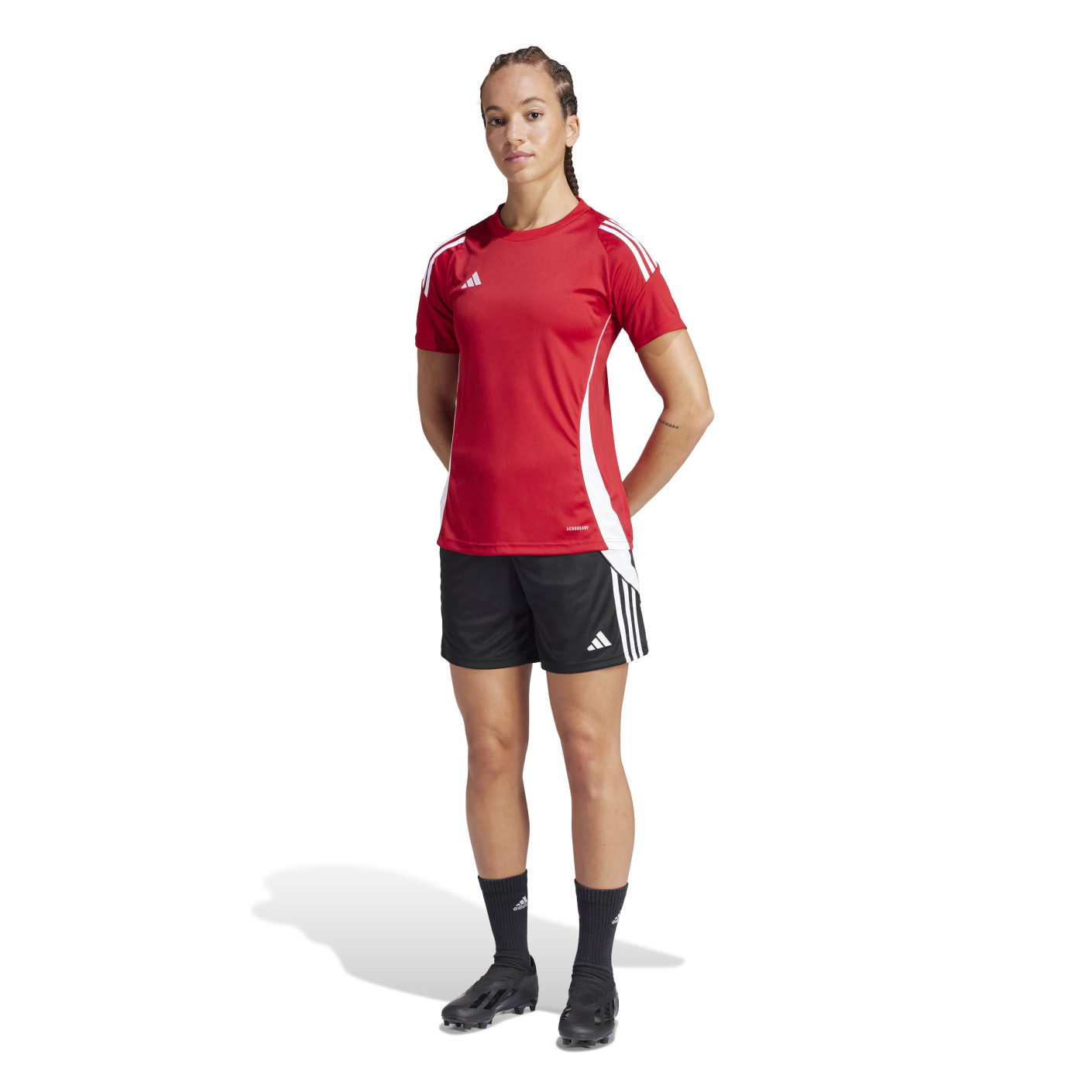 adidas Tiro 24 Trainingsset Dames Rood Zwart Wit