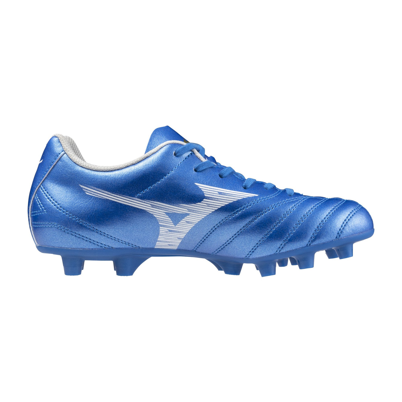 Mizuno Monarcida Neo III Select Gras Voetbalschoenen (FG) Kids Blauw Wit