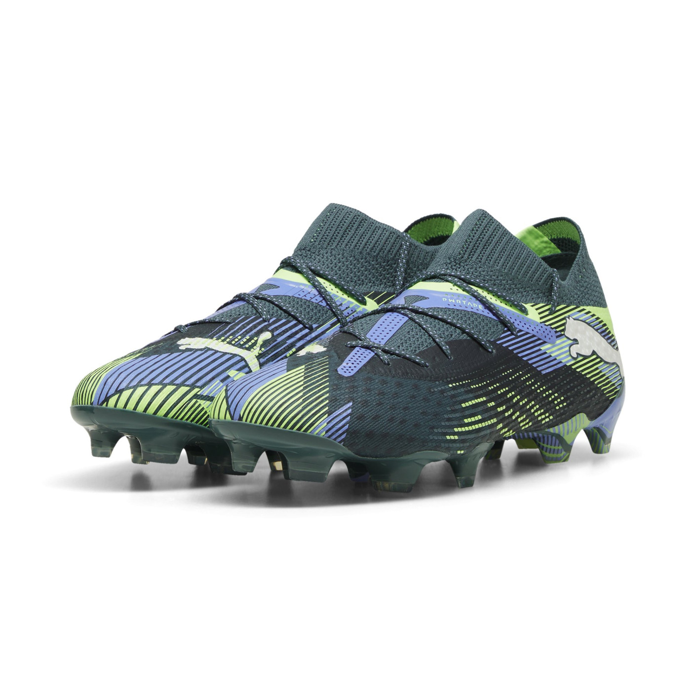 PUMA Future 7 Ultimate Gras / Kunstgras Voetbalschoenen (MG) Dames Grijs Paars Groen Wit