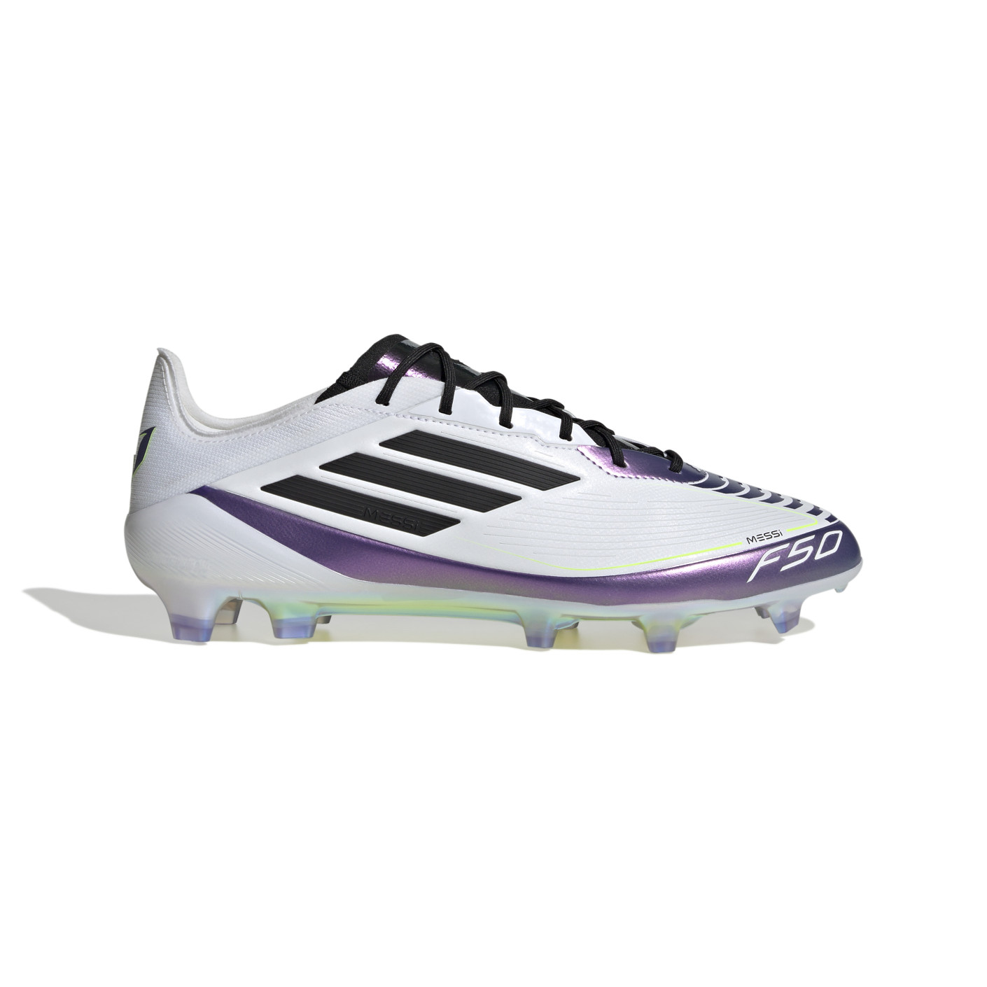 adidas F50 Messi Elite Gras Voetbalschoenen (FG) Wit Paars Zwart