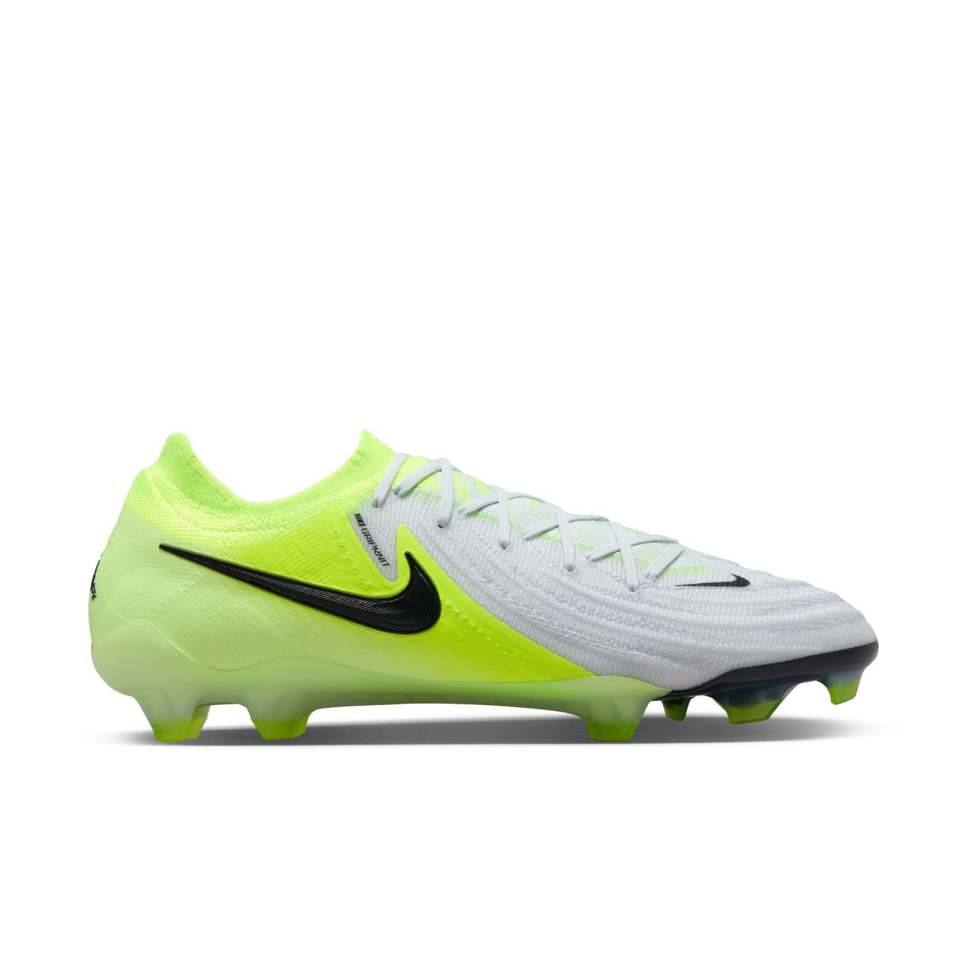 Nike Phantom GX II Elite Gras Voetbalschoenen FG Neongeel Zilver Zwart