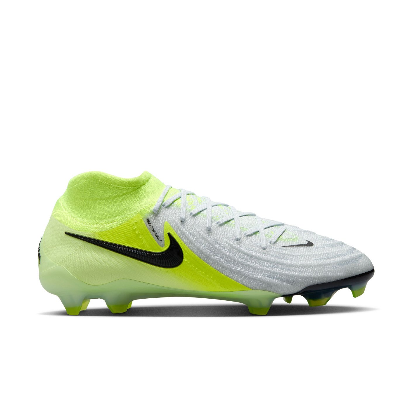 Nike Phantom Luna II Elite Gras Voetbalschoenen (FG) Neongeel Zilver Zwart