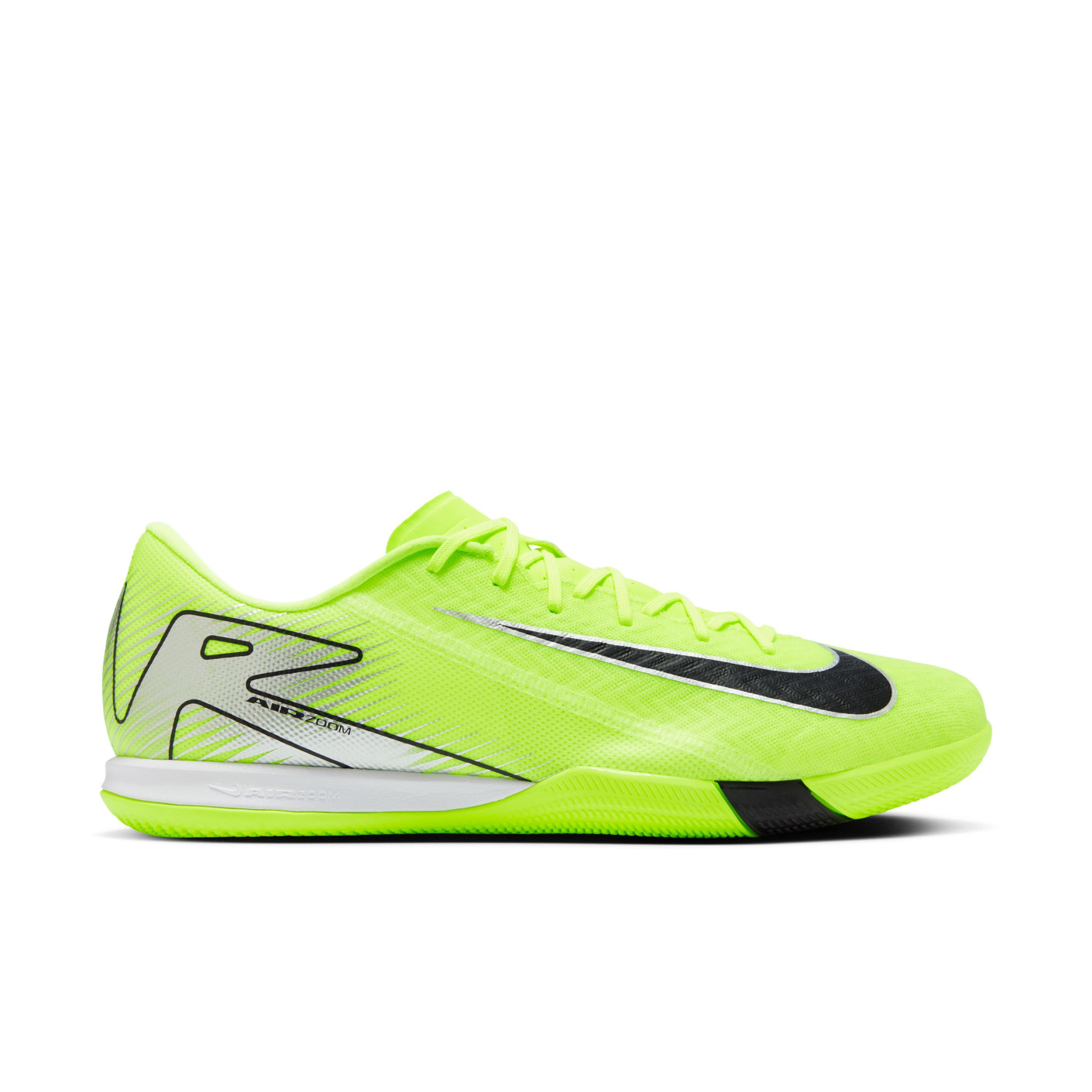 Nike Zoom Mercurial Vapor 16 Academy Zaalvoetbalschoenen (IN) Neongeel Zwart Zilver