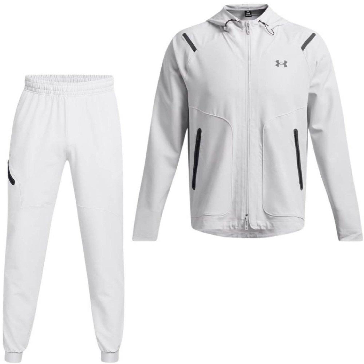 Under Armour Unstoppable Trainingspak Full-Zip Lichtgrijs Zwart