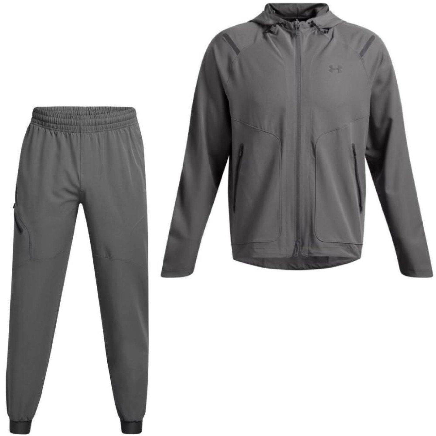 Under Armour Unstoppable Trainingspak Full-Zip Donkergrijs Zwart