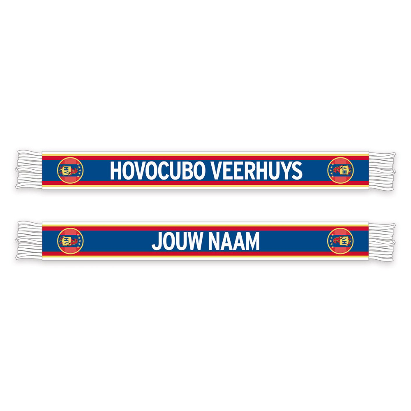 Hovocubo/Veerhuys Sjaal Geel Blauw