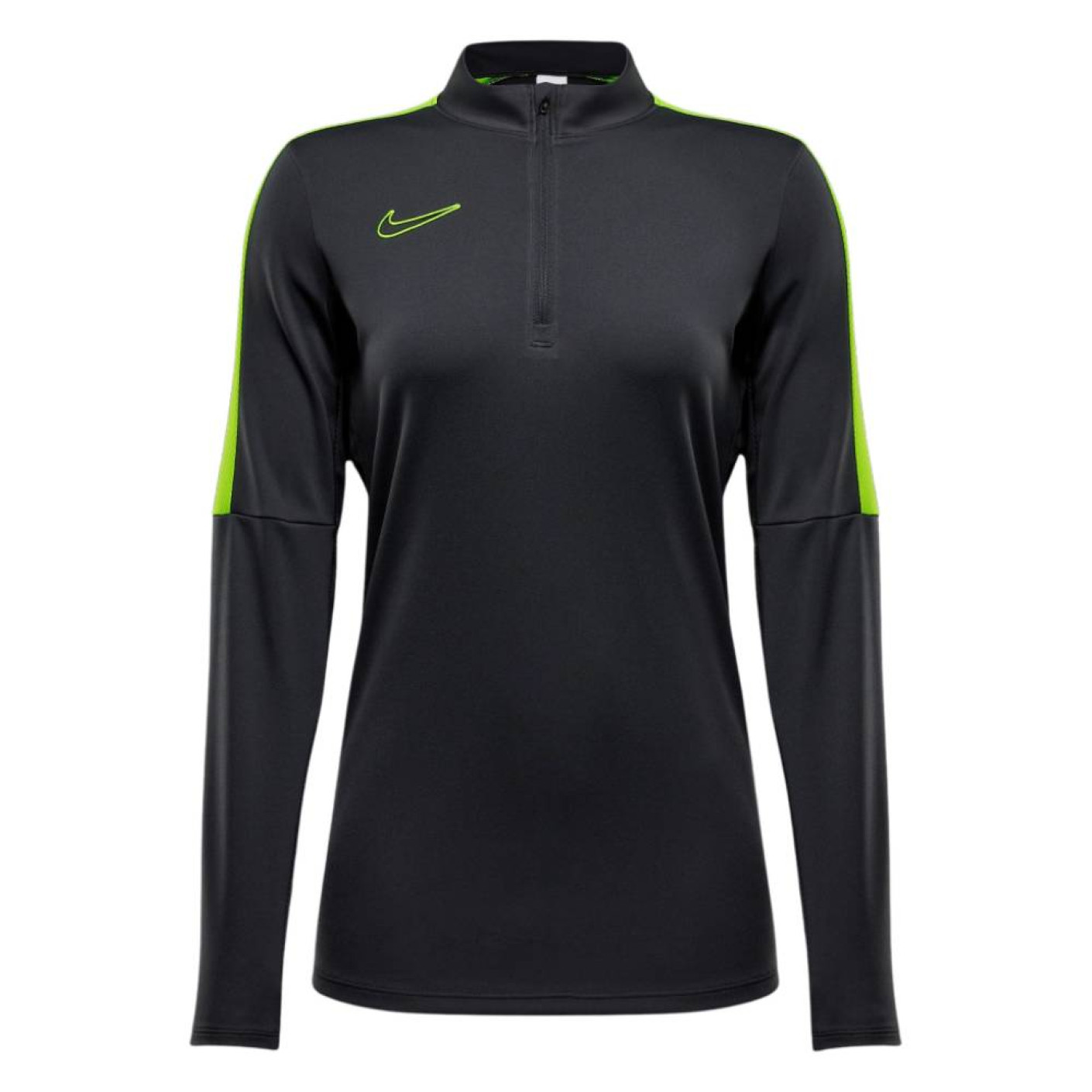 Nike Academy Trainingstrui 1/4-Zip Dames Antraciet Neongeel