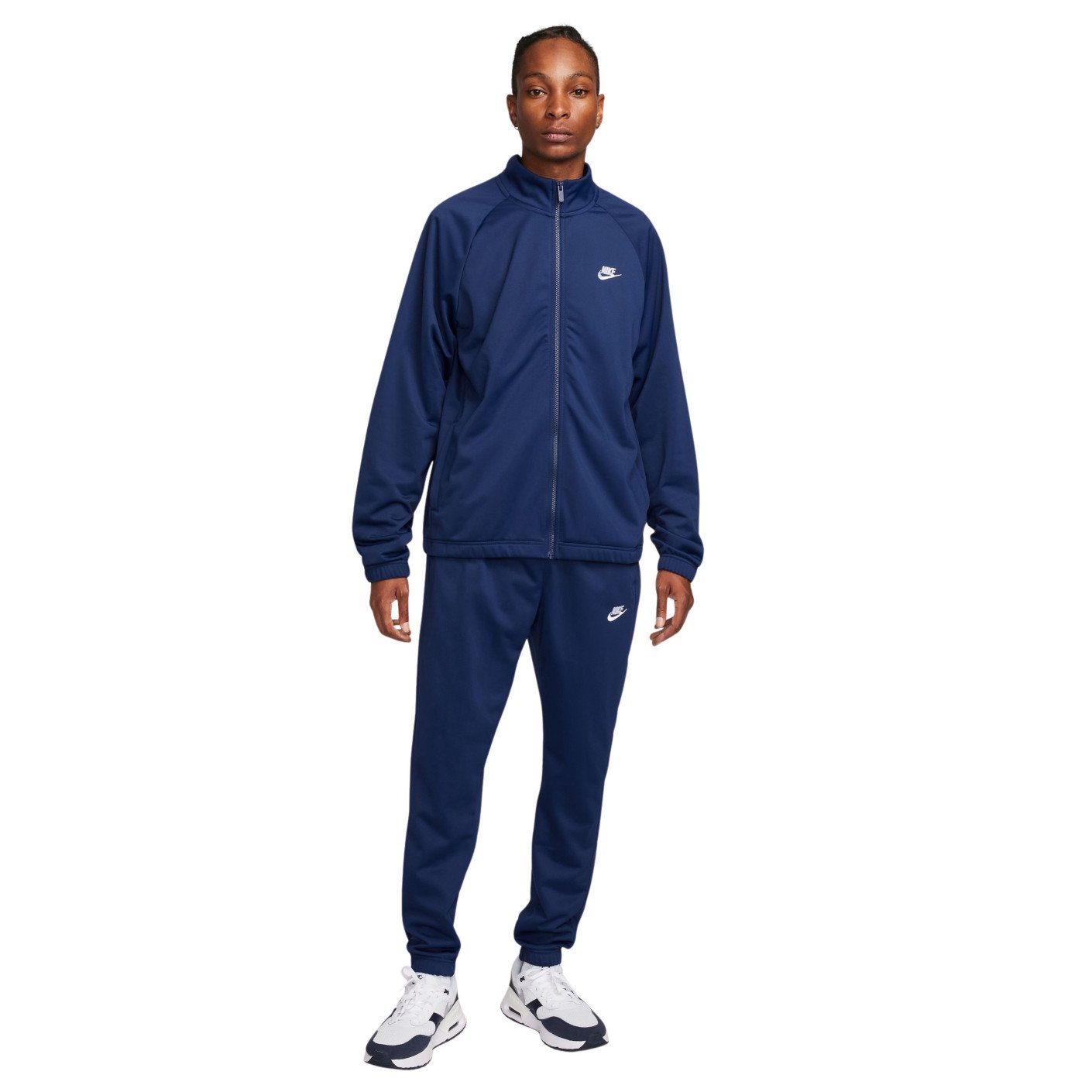 Nike Club Trainingspak Full-Zip Donkerblauw Wit