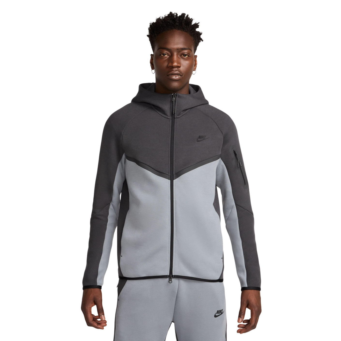 Nike Tech Fleece Sportswear Vest Donkergrijs Grijs Zwart