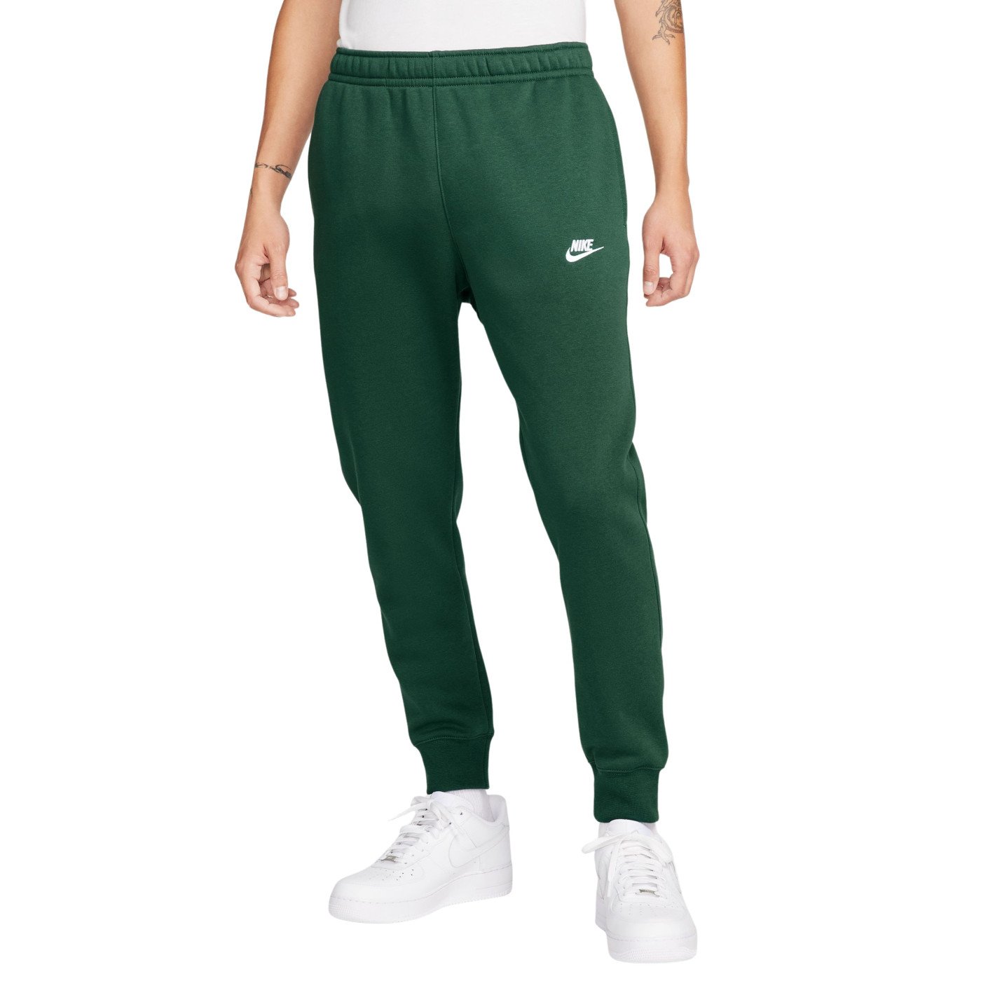 Nike Sportswear Club Fleece Joggingbroek Donkergroen Wit