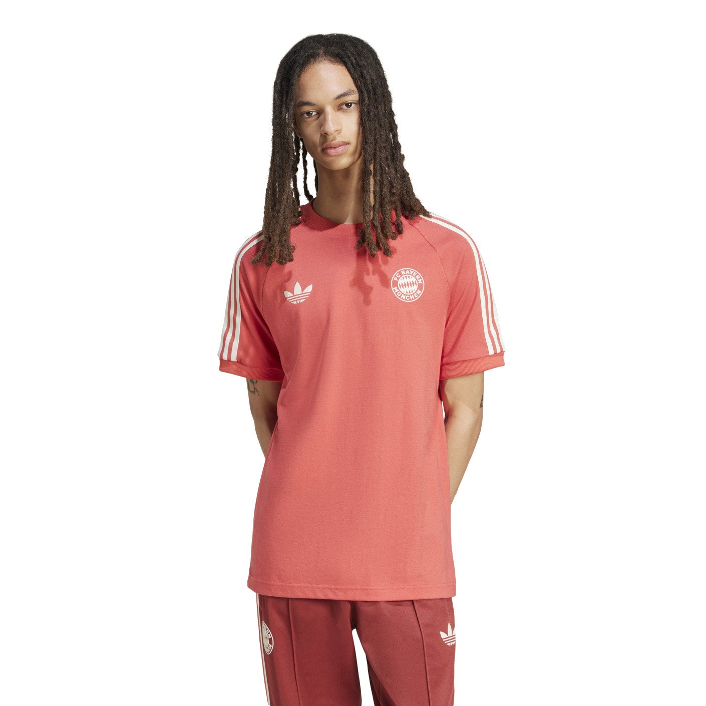 adidas Bayern München Culturewear T-Shirt 2024-2025 Rood Wit