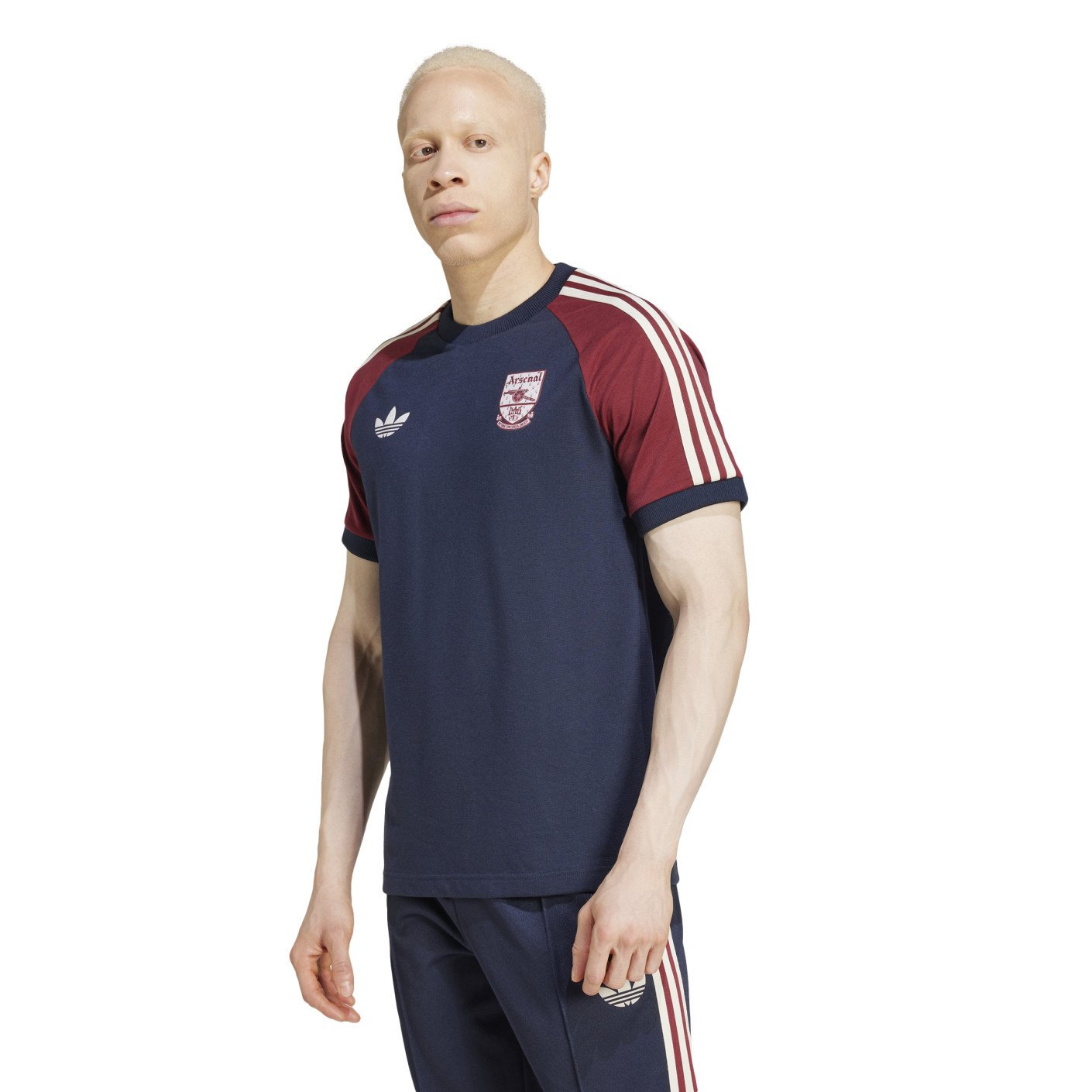 adidas Arsenal Culturewear T-Shirt 2024-2025 Donkerblauw Donkerrood Wit