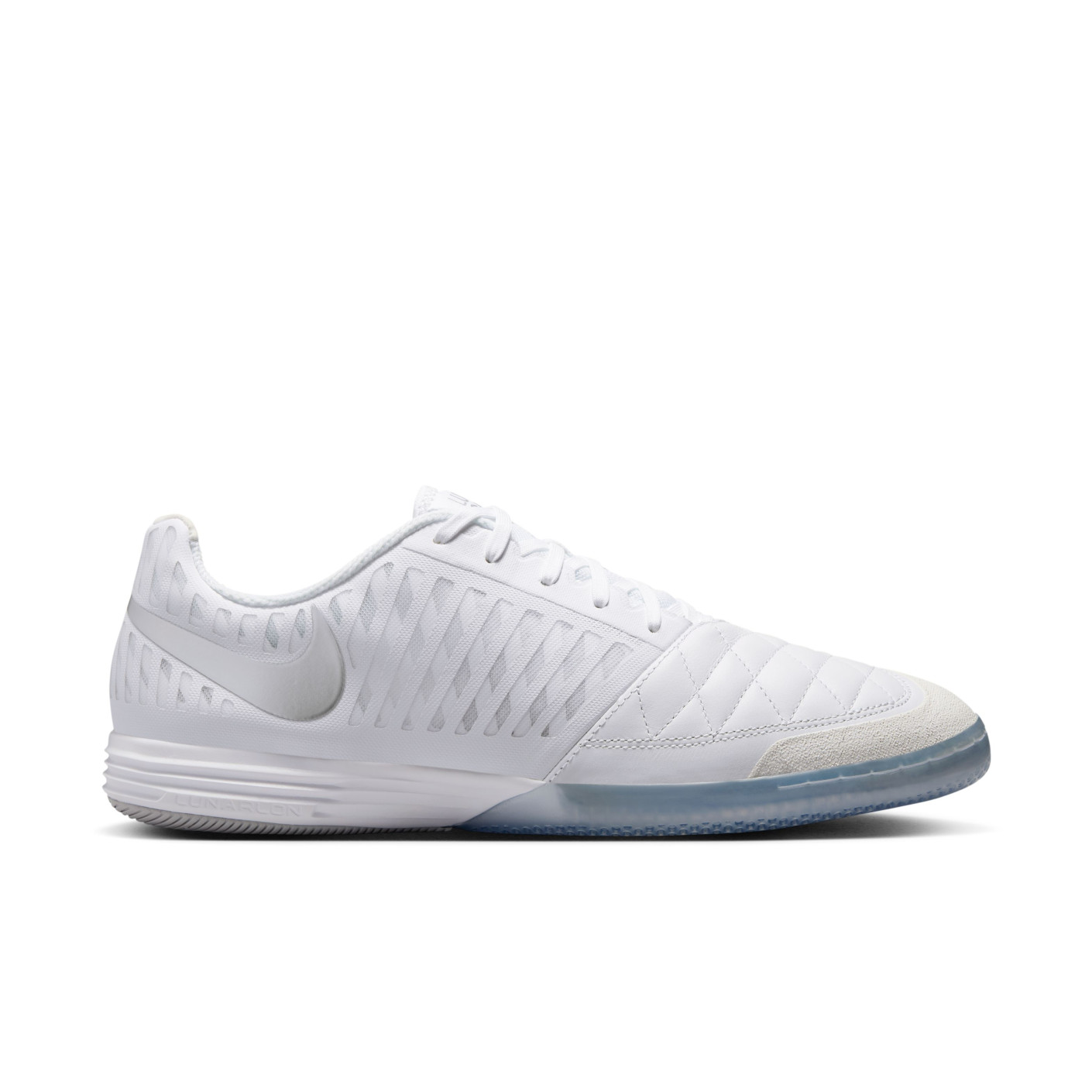 Nike Lunar Gato II Zaalvoetbalschoenen (IN) Wit Zilver