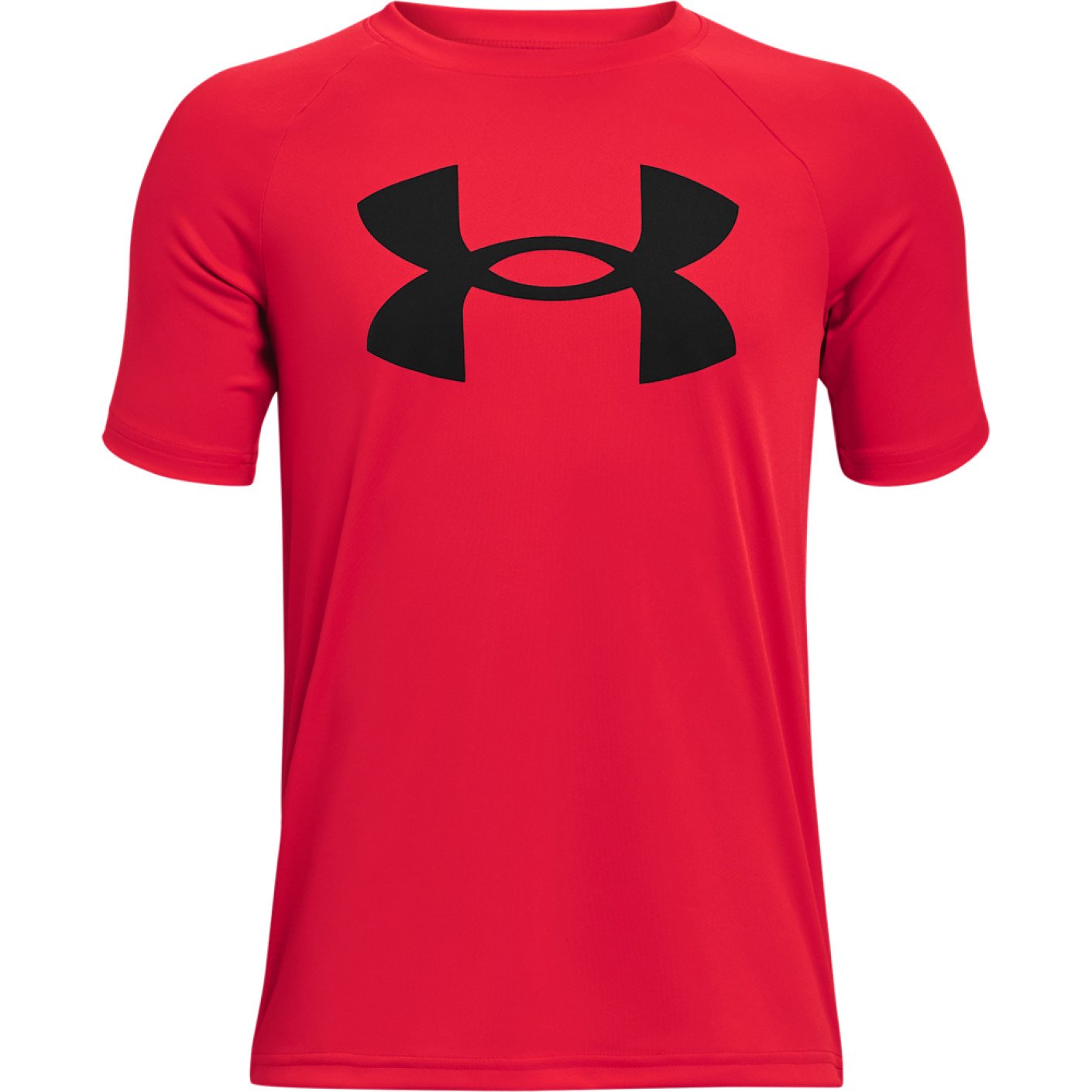 Under Armour Tech Big Logo T-Shirt Kids Rood Zwart