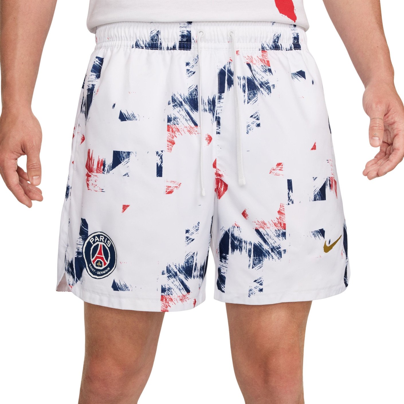 Nike Paris Saint-Germain Woven Broekje 2024-2025 Wit Donkerblauw Rood