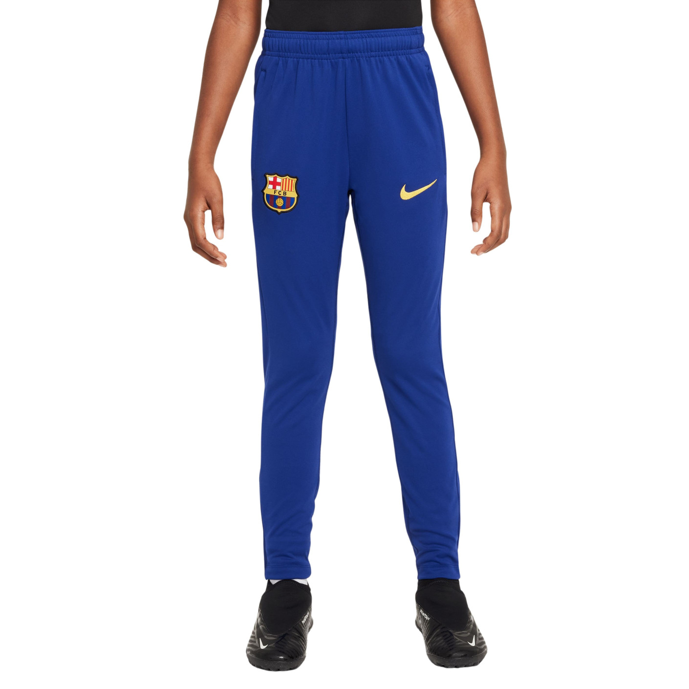 Nike FC Barcelona Academy Pro Trainingsbroek 2024-2025 Kids Donkerblauw Geel