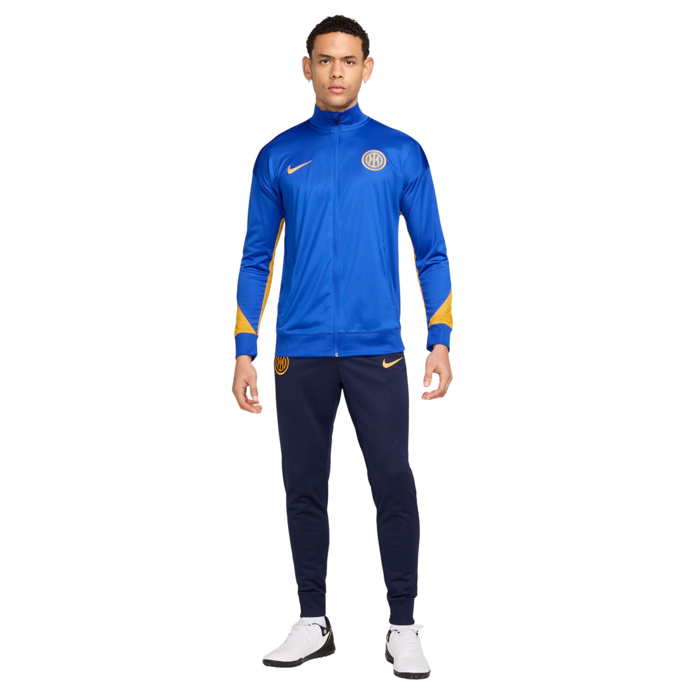 Nike Inter Milan Strike Trainingspak Full-Zip 2024-2025 Blauw Donkerblauw Goud