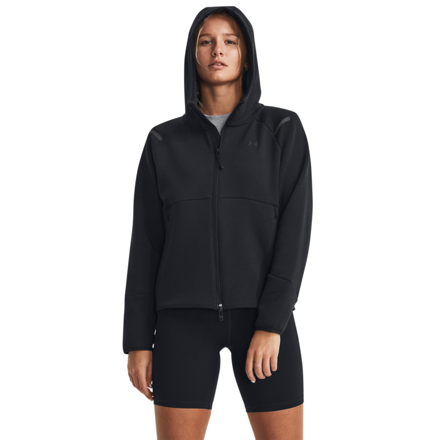 Under Armour Unstoppable Fleece Vest Dames Zwart Donkergrijs