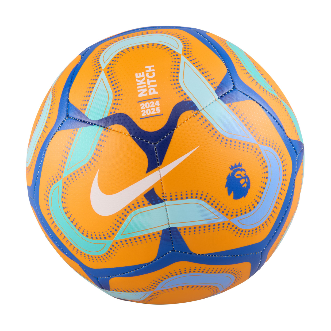 Nike Premier League Pitch Voetbal Maat 5 2024-2025 Oranje Lichtblauw Blauw