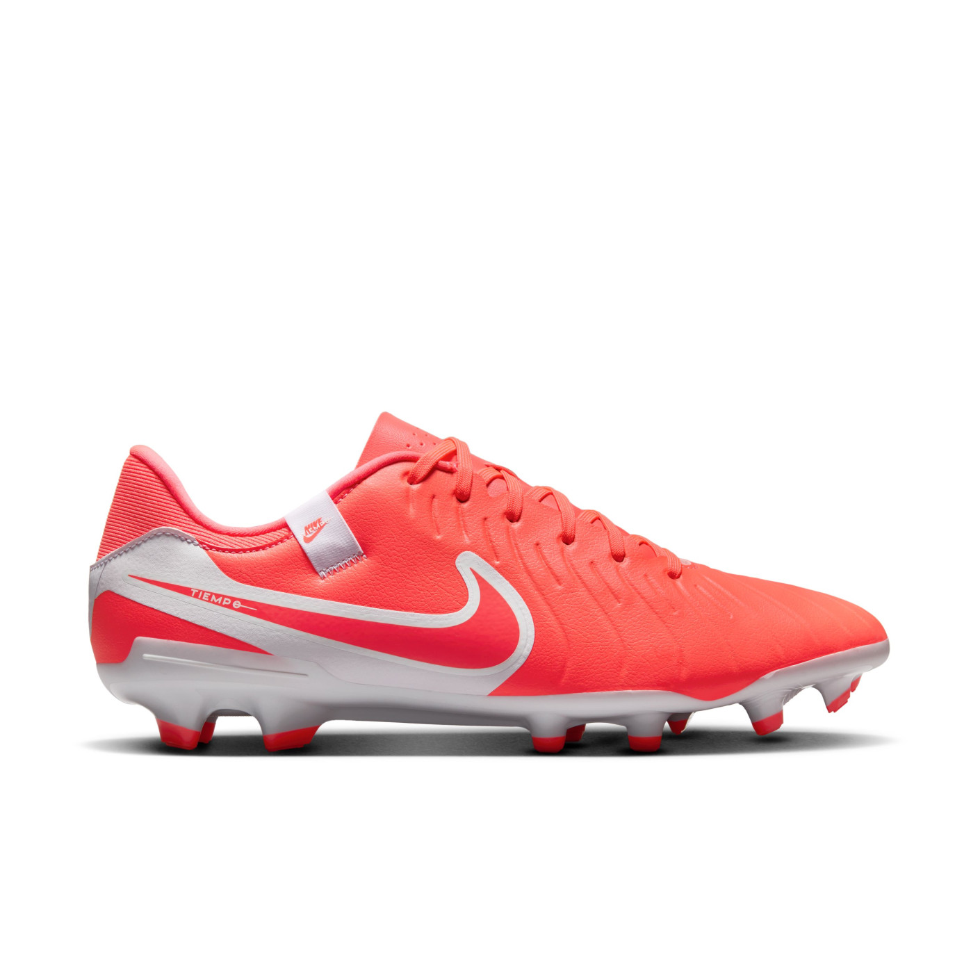 Nike Tiempo Legend 10 Academy Gras / Kunstgras Voetbalschoenen (MG) Felrood Wit