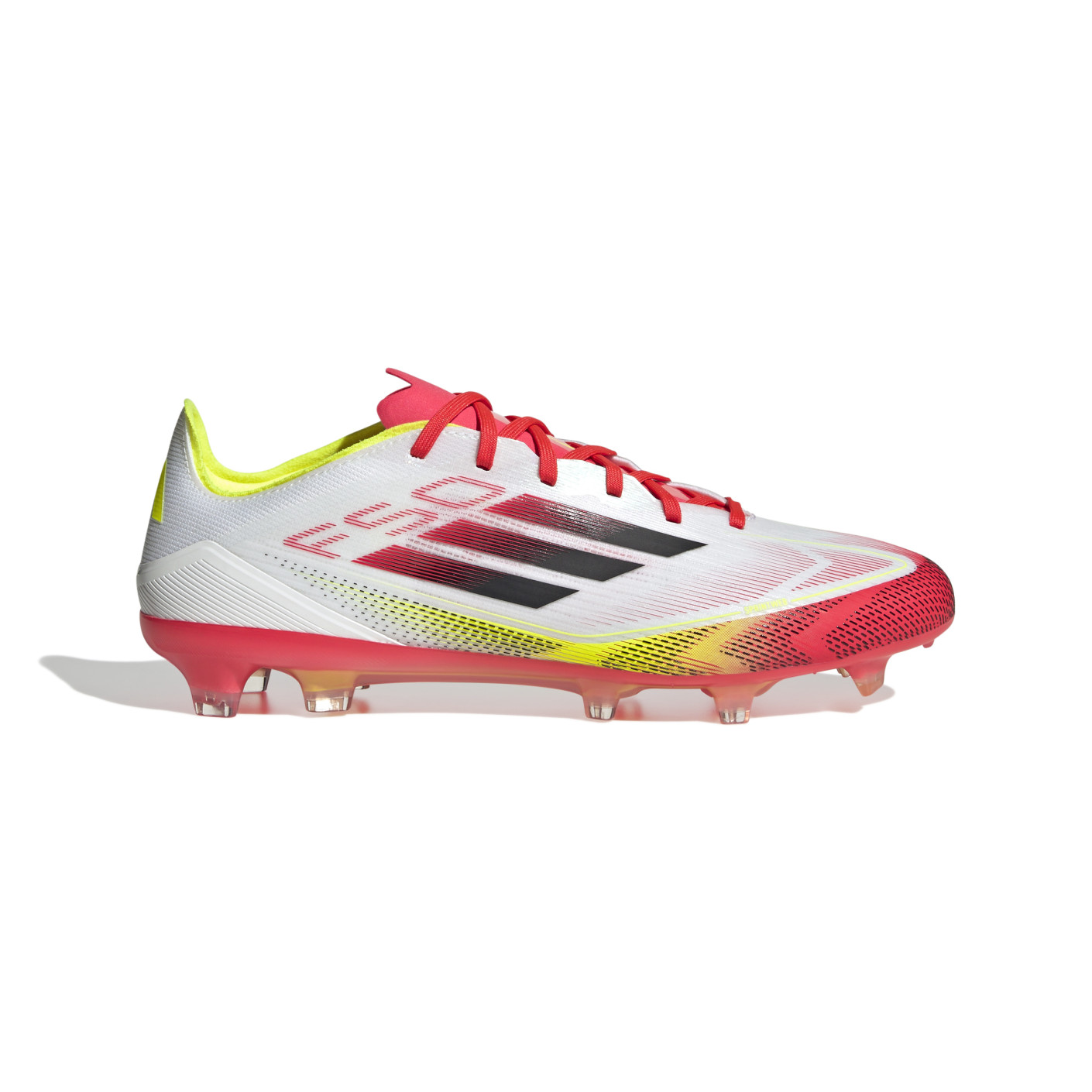 adidas F50 Pro Gras Voetbalschoenen (FG) Wit Rood Zwart Geel