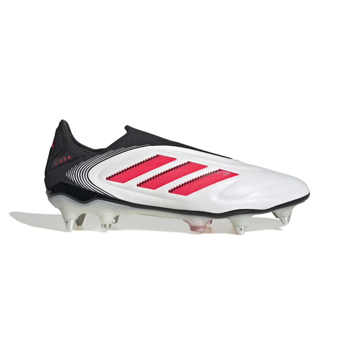 adidas Copa Pure III Elite Veterloze IJzeren-Nop Voetbalschoenen (SG) Wit Zwart Rood