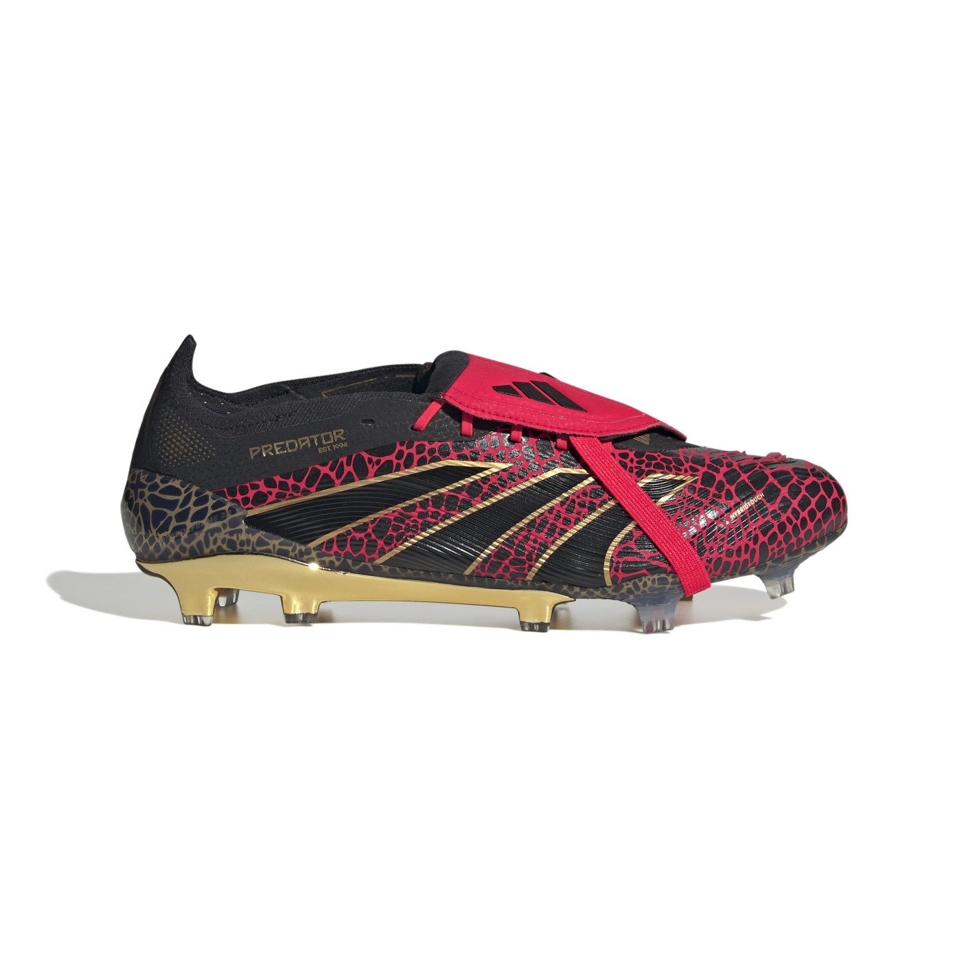 adidas Predator Elite FT Gras Voetbalschoenen (FG) Zwart Rood Goud