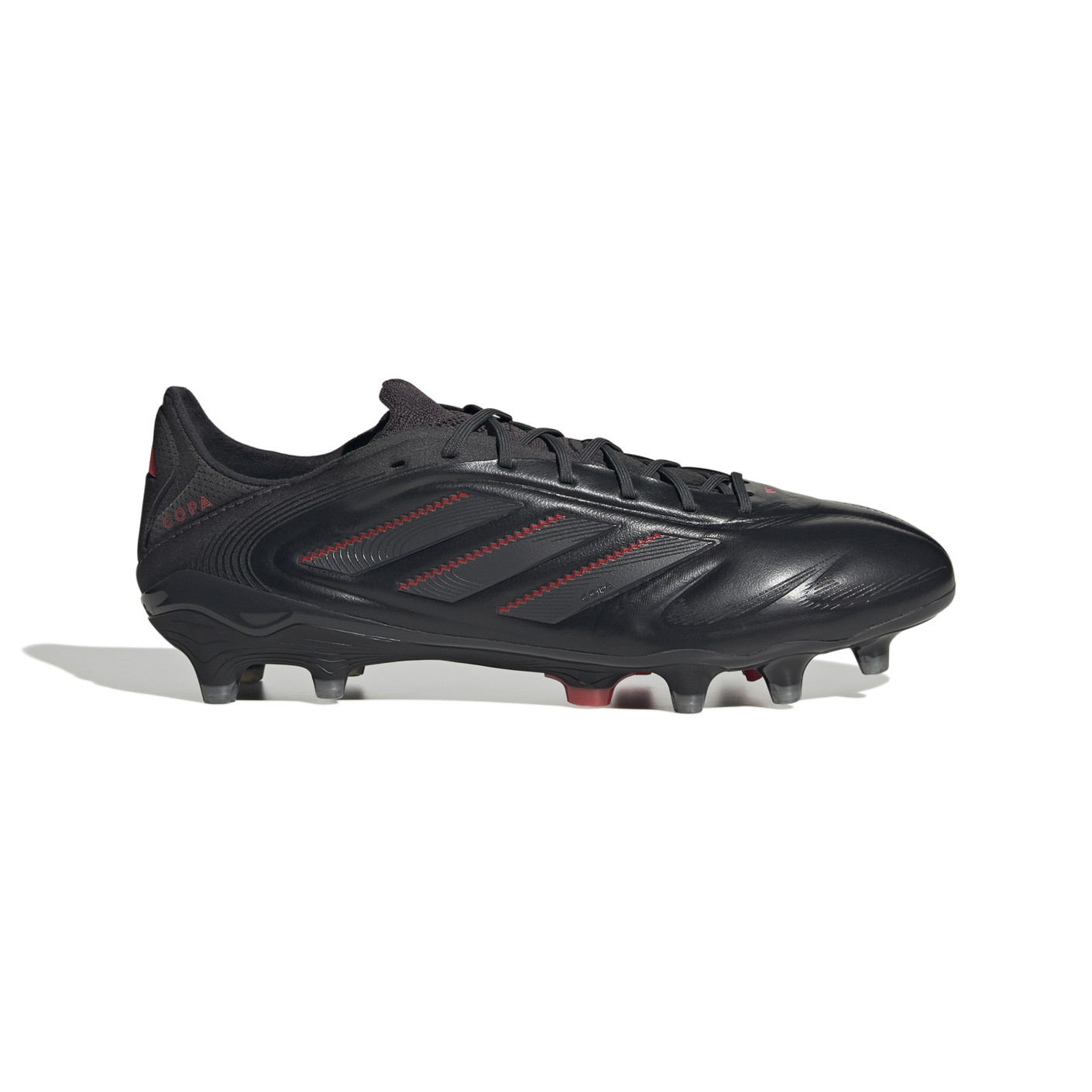 adidas Copa Pure III Elite Gras Voetbalschoenen (FG) Zwart Donkergrijs Rood