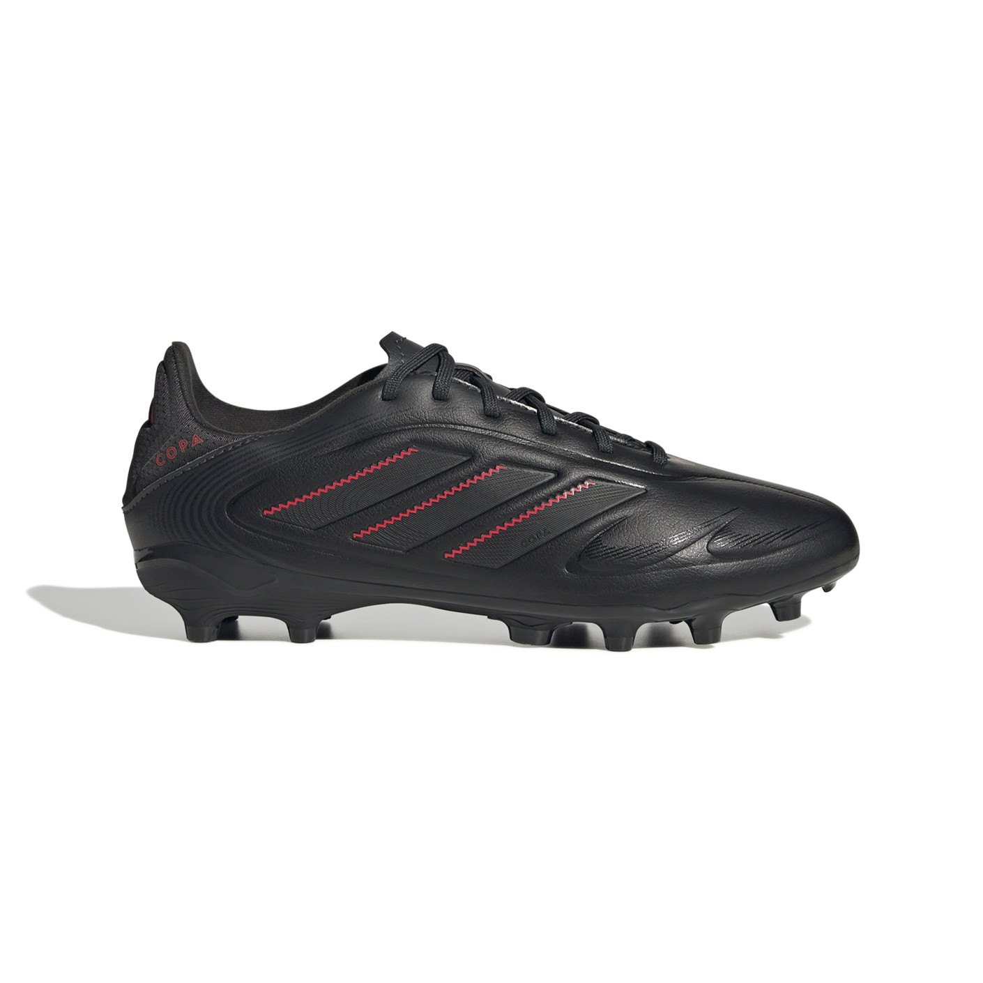 adidas Copa Pure III League Gras / Kunstgras Voetbalschoenen (MG) Kids Zwart Donkergrijs Rood