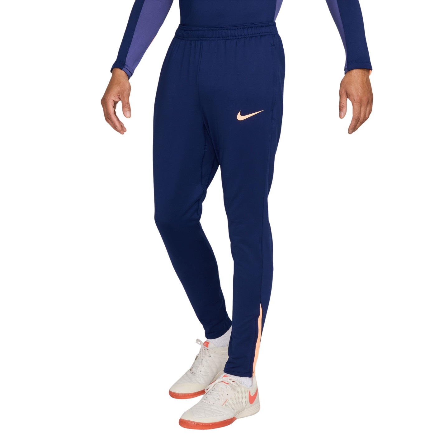 Nike Strike Trainingsbroek Donkerblauw Oranje