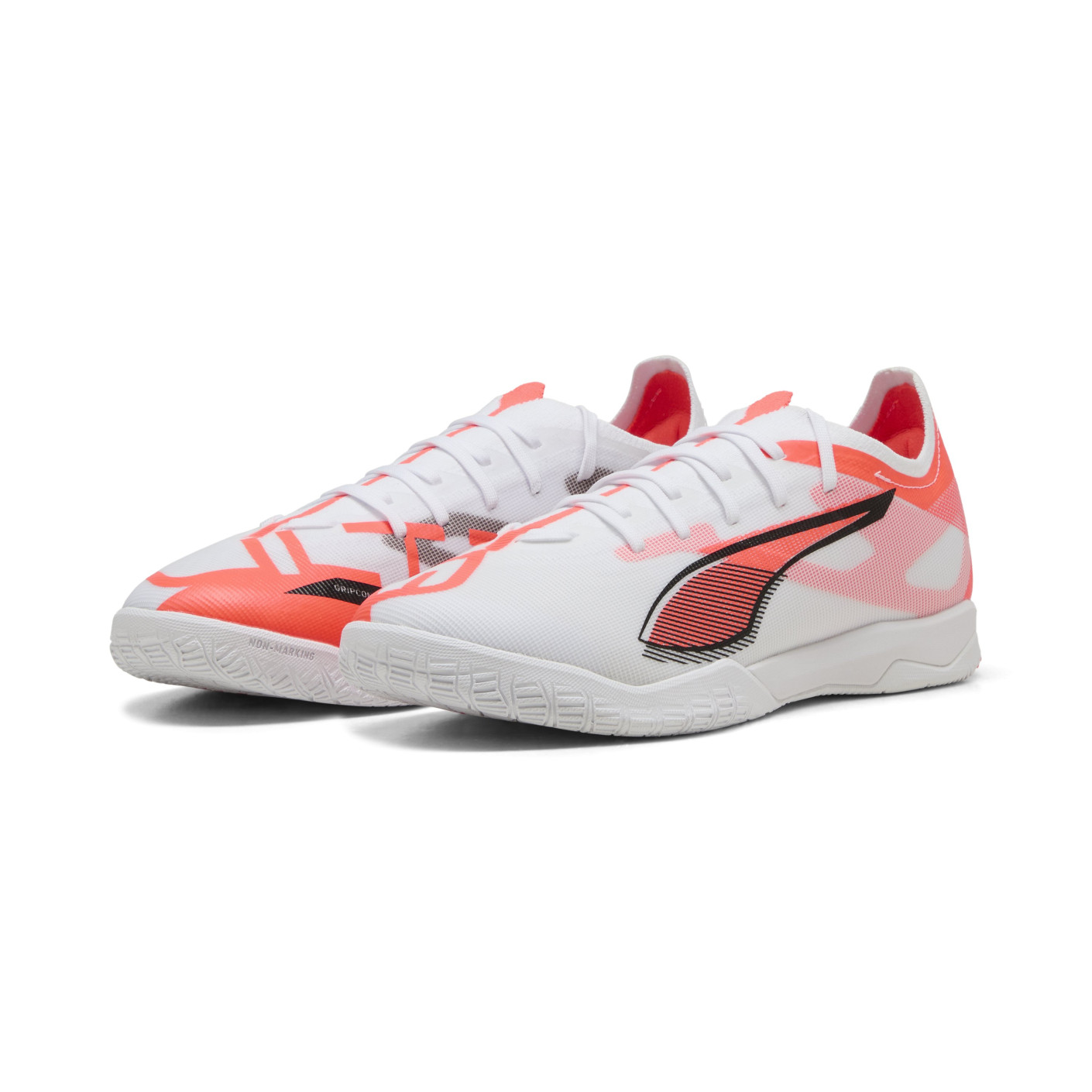 PUMA Ultra 5 Match Zaalvoetbalschoenen (IN) Wit Zwart Rood