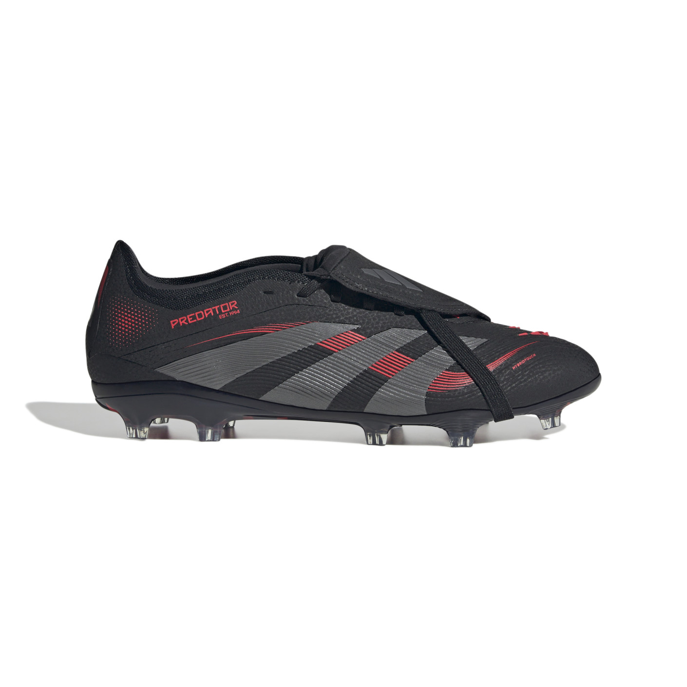 adidas Predator Pro FT Gras Voetbalschoenen (FG) Zwart Grijs Rood