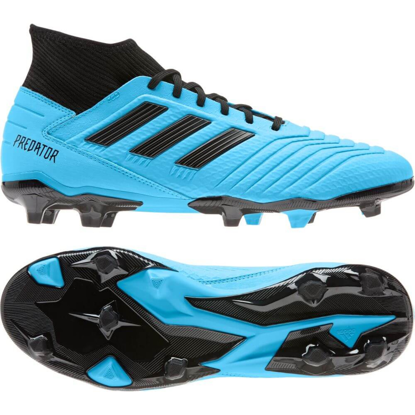 adidas Gras Voetbalschoenen (FG) Blauw Zwart