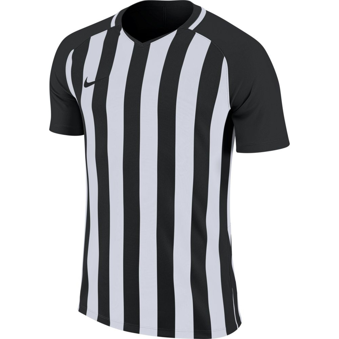 Gaan Kliniek Pef Nike Striped Division III Voetbalshirt Zwart Wit