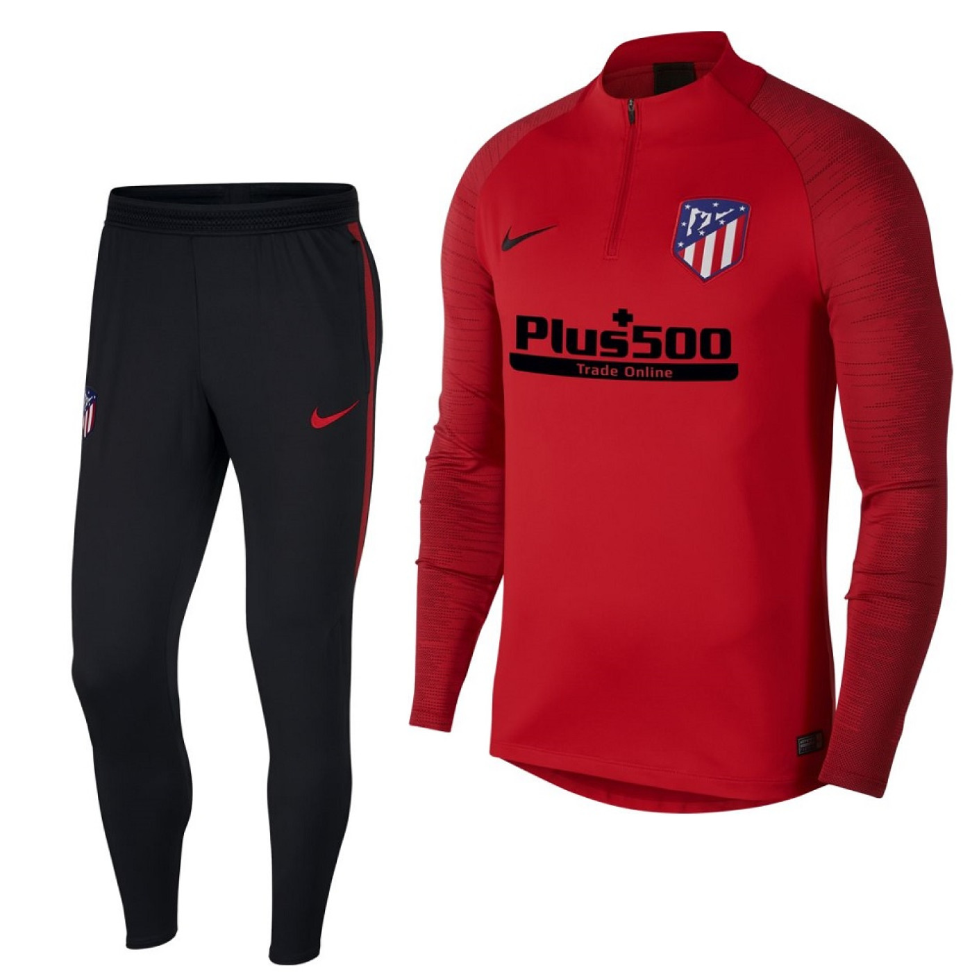 Nike Atletico Madrid Drill Trainingspak 2019-2020 Rood Zwart